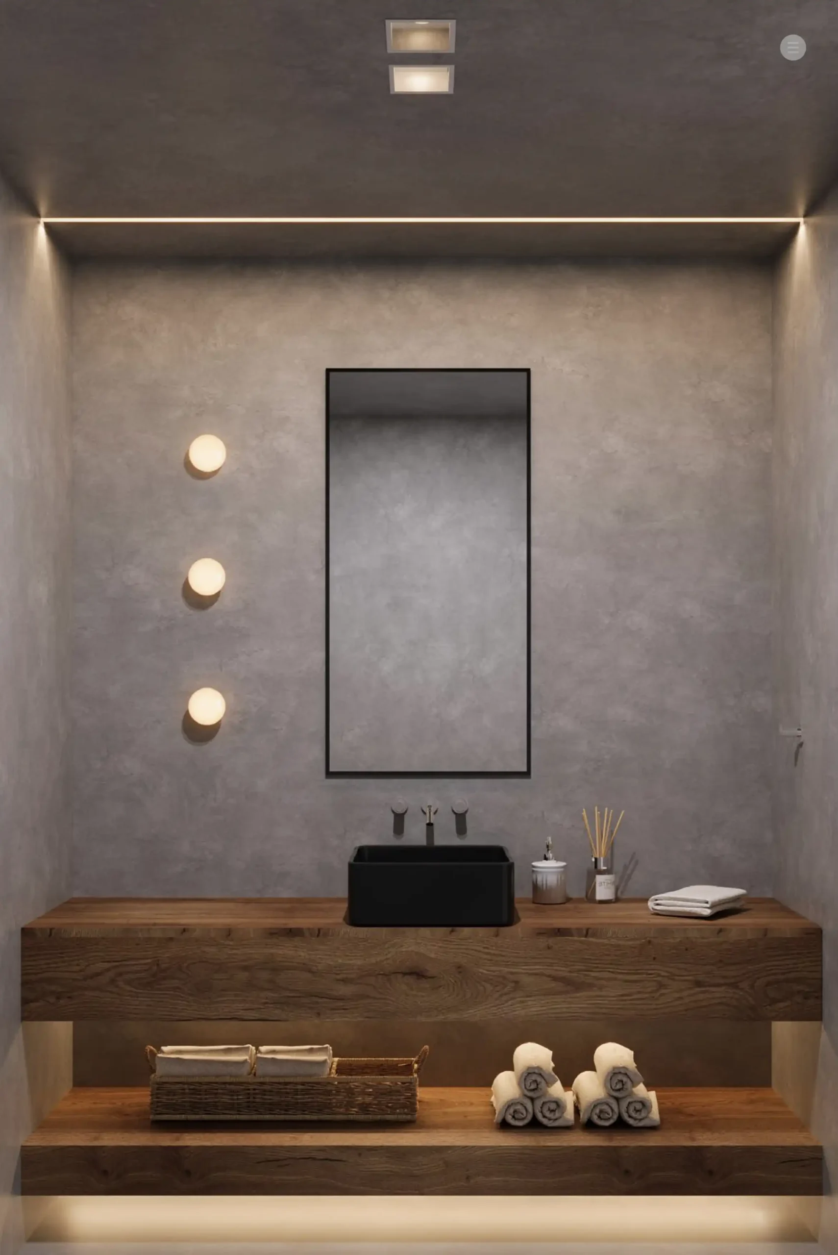 BIT arandela ambientada BIT arandela ambientada